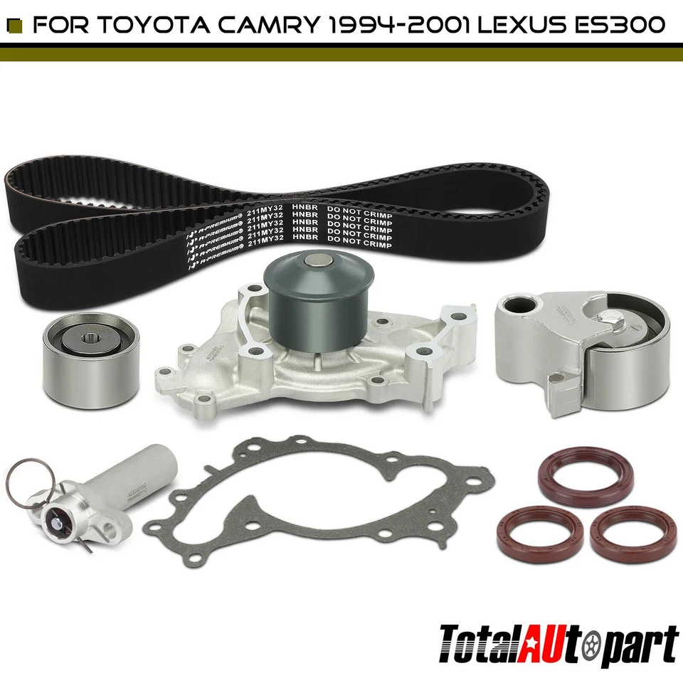 Kit de correa de distribución y bomba de agua para Toyota Camry 1994-2001 Avalon Lexus ES300 RX300 Foto 1 de 4