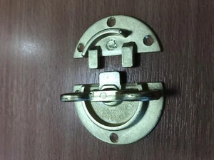 Table Leaf Cleat/Connector/Joiner finished in Matt Brass - Picture 1 of 3