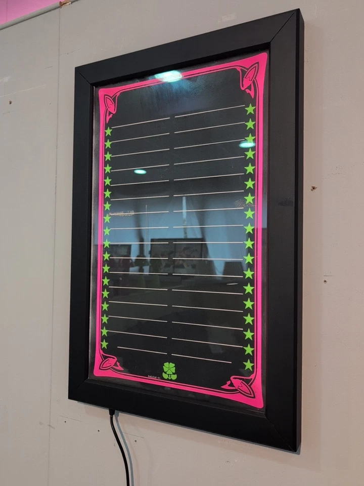 Lavagna Luminosa Menu Ristorante Con Cornice 72x48cm  - Immagine 1 di 4