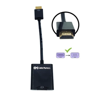 Cable Matters Converter Video Adapter 1080P HDMI Male to VGA Female E301195 - Picture 1 of 8