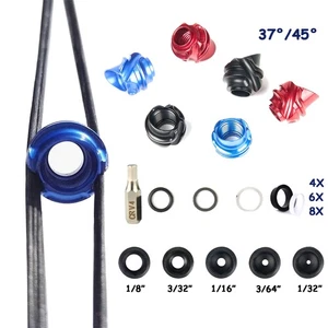 37/45 Grad Compoundbogen Peep Sight Bogenschießen Guckloch Bogensicht Visiere - Bild 1 von 19