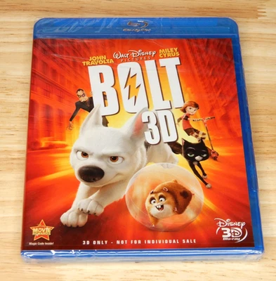 Bolt 3D (Blu-ray 3D, Walt Disney) Miley Cyrus, John Travolta, Brand New & Sealed Foto 1 de 2