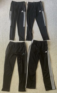 Lot of 4 Adidas Sweat Pants Athletic Activewear Boys Youth Size L Black Pockets - Picture 1 of 1