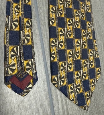 Corbata de seda italiana Nordstrom XMI hecha a mano en EE. UU. Paracaídas amarilla Foto 1 de 4