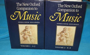 The New Oxford Companion to Music~ Denis Arnold. Juego de 2 vol. HbDJ Big Bks sin leer - Imagen 1 de 4