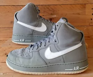 Nike Air Force 1 Mid Suede Trainers UK8/US9/EU42.5 315121-002 Grey/White - Foto 1 di 12