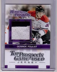 DERRICK POULIOT 13/14 ITG H&P Game-Used Jersey SILVER #TPM-22 /30 SP Penguins - Picture 1 of 1