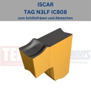 10 x ISCAR TAG N3LF IC808 zum Schlitzfräsen und Abstechen - Picture 1 of 1