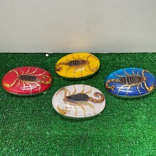 Vintage Mexico Alpaca Silver Belt Buckle w/ Genuine Scorpion Hebilla de Alacrán 