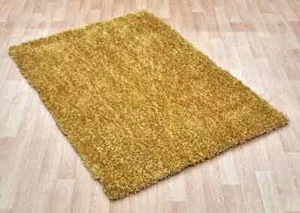 DIVA Yellow Deep Soft Pile Shaggy Rug 160x230cm EX-DISPLAY - Picture 1 of 4