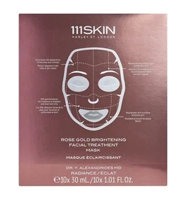 111SKIN Rose Gold Brightening Facial Treatment Mask, 1 Mask, New Sealed - Picture 1 of 8
