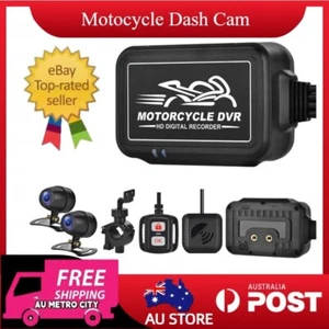 1080P Motorcycle Dual Dash Camera Lens WiFi GPS Recorder Waterproof Night Vision - Picture 1 of 24
