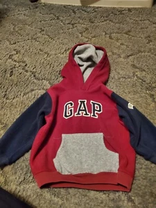 Baby Gap Red grey and blue size 3T Hoodie - Picture 1 of 3