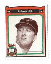 1991 Crown Coca Cola Baltimore Orioles Regional Card Lou Sleater 1958