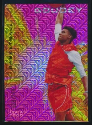2021 Goodwin Champions Goudey Pink Traxx #G32 Isaiah Todd 029/299 Upper Deck - Image 1 of 2