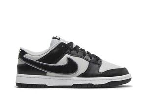 Nike Dunk Low 'Chenille Swoosh - Black Grey Fog' DQ7683-001 Shoes - Picture 1 of 8