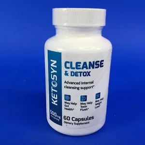 Ketosyn Cleanse & Detox Advanced Internal Cleansing Support 500MG 60 Capsules - Picture 1 of 5