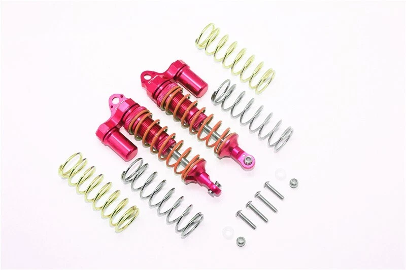 GPM Alum FR Adj L-shape Piggy Back Shocks 87mm Rustler 4x4 US Ship