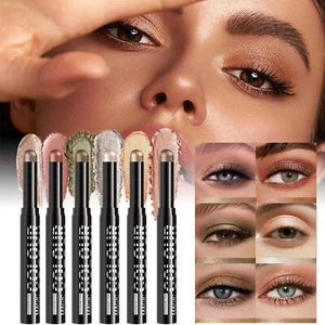 6Pcs Cream Eye Shadow Sticks Set For Eyes Waterproof Matte Champagne Pear Set - Picture 1 of 12