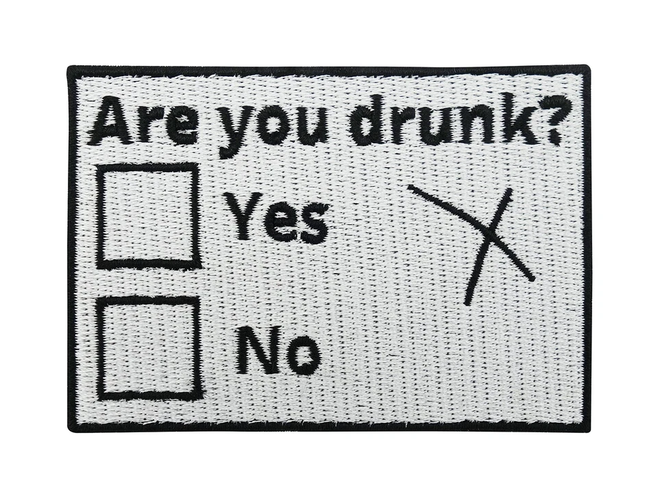 Are you Drunk? Patch zum Aufbügeln | Alkohol Patches, Bügelbilder, lustiges Meme - Bild 1 von 4