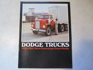 1973 Dodge Truck Brochure, Heavy-duty Short Conventional Diesel Models (e21) - Picture 1 of 1