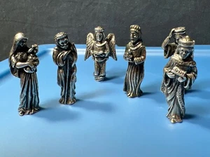 Vintage Reed & Barton 6 Stck. 1,75" Krippenfiguren - Bild 1 von 14