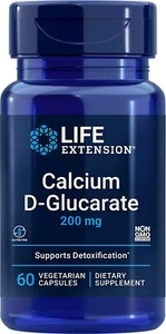 Life Extension Calcium D-Glucarate 200mg - Detox,Liver Health,Cholesterol Levels - Picture 1 of 2