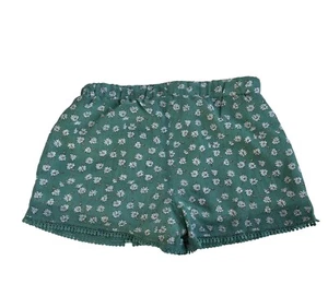 Peoples Project Girls Kids Shorts L(14-16) Green Floral Summer Vacation Boho - Picture 1 of 11