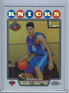 2008-09 Topps Chrome Refractor #186 Danilo Gallinari Rookie RC - Knicks - Picture 1 of 2