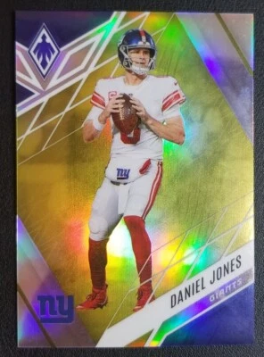 2022 Phoenix Football DANIEL JONES Yellow Parallel Prizm #/75 NY GIANTS - Image 1 of 2