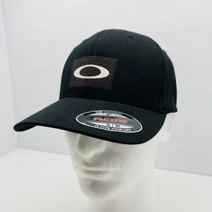 Sombrero Oakley Elipse Holograma Blackout Negro Ajuste Flexible Sombrero Talla S/M Nuevo Golf Run - Imagen 1 de 8
