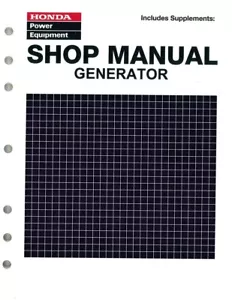 HONDA SUITCASE TYPE GENERATOR SERVICE AND USER MANUALS ON CD - Picture 1 of 8