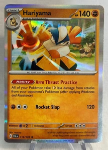 Pokemon TCG - Hariyama 113/193 - Holo Rare - Paldea Evolved - Picture 1 of 7