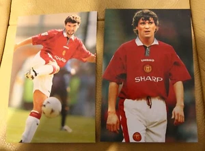 ROY KEANE OFFICIAL MANCHESTER UNITED FC FOTOGRAFIE A COLORI ORIGINALI - Foto 1 di 2