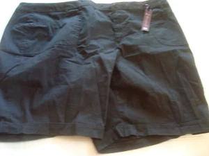 Pantalones Cortos Damas Gloria Vanderbilt Plus Negros Talla 24W Nuevos - Imagen 1 de 2