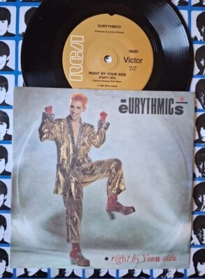Eurythmics Right By Your Side (Party Mix) Australia 1983 PS 7" Vinyl 45 - Image 1 of 4