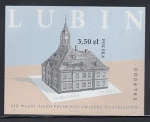 POLAND XIX National Philatelic Congress MNH souvenir sheet - Picture 1 of 1