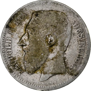 [#1048274] Belgium, Leopold II, 2 Francs, 2 Frank, 1867, Silver, F, KM:30.1 - Picture 1 of 2