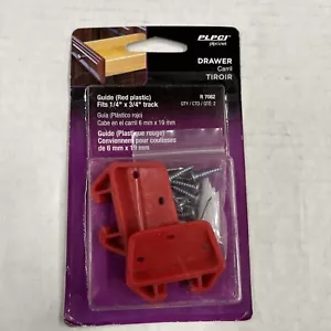 Prime Line R7082 Plastic Red Drawer Guide Kit for 1/4 x 3/4 in. Track - Picture 1 of 2