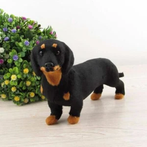Realistic Dachshund Simulation Toy Dog Puppy Lifelike-Stuffed Toy PetHandcrafted - Picture 1 of 9