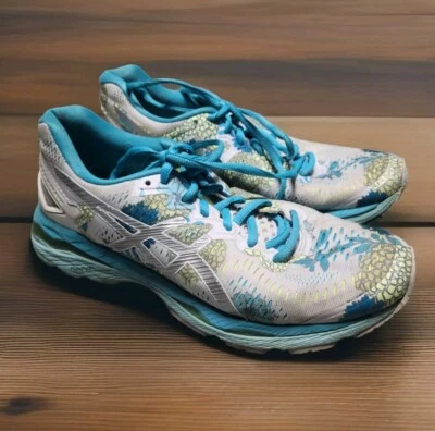 Zapatos para correr Asics Gel Kayano 23 para mujer talla 8 edición LTD blancos florales T6A5N Foto 1 de 4