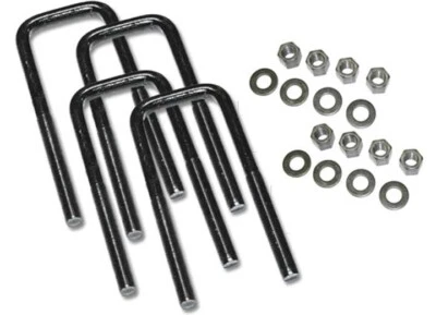 U-Bolts, Steel, Black, Square-Style, Rear, Fits Chevy, GMC, PU, Universal - Image 1 of 2