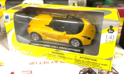 LAMBORGHINI GALLARDO SPYDER 1/43 NEWRAY NEW RAY NEW-RAY macchinina metallo - Immagine 1 di 2