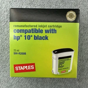 Cartuccia di inchiostro nero originale HP 10 C4844A graffette rigenerata OEM - Foto 1 di 6
