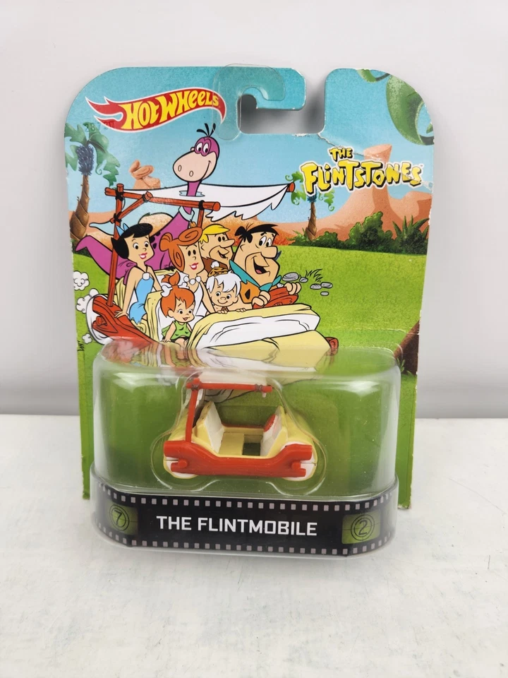 THE FLINTMOBILE THE FLINTSTONES 2013 Hot Wheels Retro Entertainment Series New - Image 1 of 4