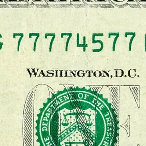 Sei di un tipo 7s Dollar 6 ROVERE 7777..77 Fantasia numero di serie spedizione gratuita - Foto 1 di 6