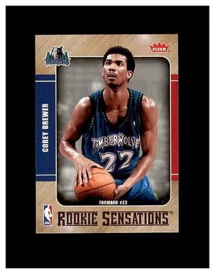 Fleer Rookie Sensations Corey Brewer Minnesota Timberwolves 2007-08 #RS-7 como nuevo Foto 1 de 2