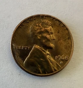 1968 D Lincoln Memorial penny Offset Rim Good Condition L on Edge Error -(RARE)- - Picture 1 of 2