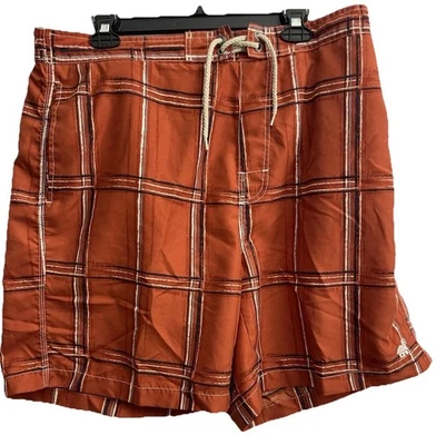 Мужские плавки Caribbean Joe размер XL с сетчатой подкладкой эластичные на талии в клетку - Изображение 1 из 4