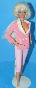 Vtg 1995 Barbie "Winter Velvet" Doll w/Orig. Jewerly & Redressed Outfit L@@K - Picture 1 of 6